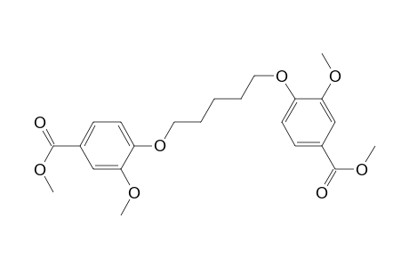 3-Methoxy-4-[5-(2-methoxy-4-methoxycarbonylphenoxy)pentoxy]benzoic acid methyl ester