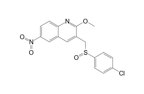 3-[(4-Chlorophenyl)sulfinylmethyl]-2-methoxy-6-nitroquinoline