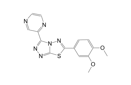 6-(3,4-dimethoxyphenyl)-3-(2-pyrazinyl)[1,2,4]triazolo[3,4-b][1,3,4]thiadiazole
