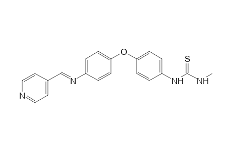 1-methyl-3-{p-{[4-pyridyl)methylene]amino]phenoxy}phenyl}-2-thiourea