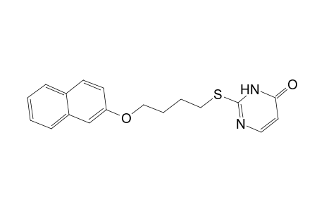 2-([4-(2-Naphthyloxy)butyl]sulfanyl)-4(3H)-pyrimidinone