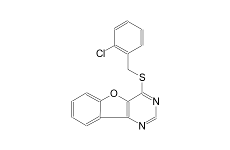 4-[(2-chlorobenzyl)sulfanyl][1]benzofuro[3,2-d]pyrimidine