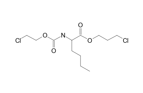 D-Norleucine, N-(2-chloroethoxy)carbonyl-, 2-chloroethyl ester