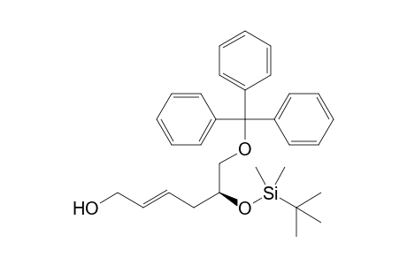 (E,5S)-5-[tert-butyl(dimethyl)silyl]oxy-6-(triphenylmethyl)oxy-2-hexen-1-ol