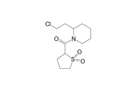 2-(2-Chloroethyl)-1-(tetrahydrothiophen-2-ylcarbonyl)piperidine S,S-dioxide