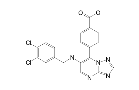5-(4-CARBOXYPHENYL)-6-(3,4-DICHLOROPHENYLMETHYL)-AMINO-[1,2,4]-TRIAZOLO-[1,5-A]-PYRIMIDINE