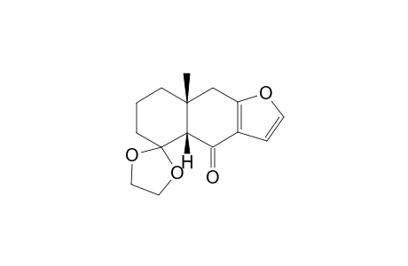 (4a.beta.,8a.beta.)-5-Ethylenedioxy-5,6,7,8,8a,9-hexahydro-8a-methylnaphtho[2,3-b]furan-4-(4aH)-one