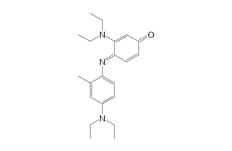 2,5-Cyclohexadien-1-one, 3-(diethylamino)-4-[[4-(diethylamino)-2-methylphenyl]imino]-