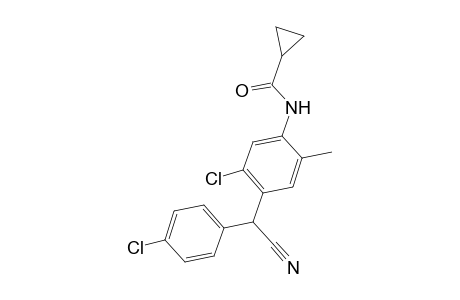 Cyclopropanecarboxamide, N-[5-chloro-4-[(4-chlorophenyl)cyanomethyl]-2-methylphenyl]-