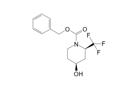 (2R,4S)-4-hydroxy-2-(trifluoromethyl)-1-piperidinecarboxylic acid (phenylmethyl) ester