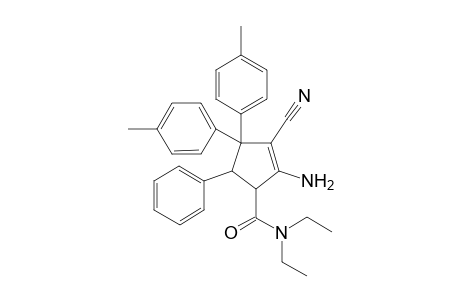 5-Phenyl-4,4-di[p-Tolyl]-2-amino-3-cyanocyclopent-2-ene-1-(N,N-diethyl)carbamide