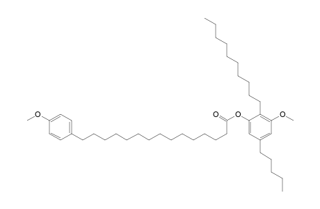 Benzenepentadecanoic acid, 4-methoxy-, 2-decyl-3-methoxy-5-pentylphenyl ester