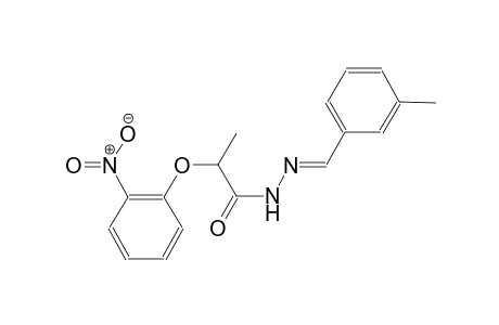 N'-[(E)-(3-methylphenyl)methylidene]-2-(2-nitrophenoxy)propanohydrazide