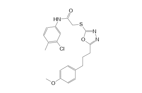 acetamide, N-(3-chloro-4-methylphenyl)-2-[[5-[3-(4-methoxyphenyl)propyl]-1,3,4-oxadiazol-2-yl]thio]-