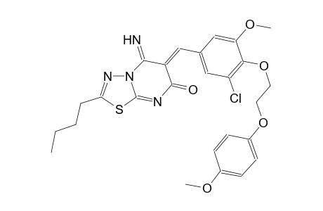 7H-[1,3,4]thiadiazolo[3,2-a]pyrimidin-7-one, 2-butyl-6-[[3-chloro-5-methoxy-4-[2-(4-methoxyphenoxy)ethoxy]phenyl]methylene]-5,6-dihydro-5-imino-, (6Z)-