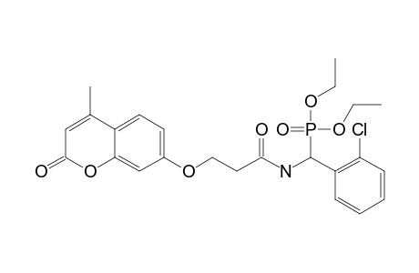 DIETHYL-(3-(4-METHYL-2-OXO-2H-CHROMEN-7-YLOXY)-PROPANAMIDO)-(2-CHLOROPHENYL)-METHYLPHOSPHONATE