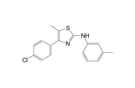 N-[4-(4-chlorophenyl)-5-methyl-1,3-thiazol-2-yl]-N-(3-methylphenyl)amine