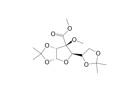 1,2:5,6-DI-O-ISOPROPYLIDENE-3-C-METHOXYCARBONYL-3-O-METHYL-ALPHA-D-GLUCOPYRANOSIDE