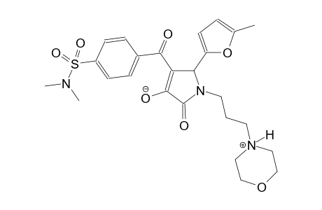 4-(4-(N,N-dimethylsulfamoyl)benzoyl)-5-(5-methylfuran-2-yl)-1-(3-(morpholino-4-ium)propyl)-2-oxo-2,5-dihydro-1H-pyrrol-3-olate