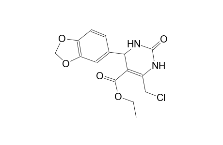 ethyl 4-(1,3-benzodioxol-5-yl)-6-(chloromethyl)-2-oxo-1,2,3,4-tetrahydro-5-pyrimidinecarboxylate