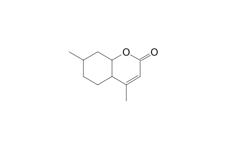4,7-Dimethyl-4a,5,6,7,8,8a-hexahydro-1-benzopyran-2-one