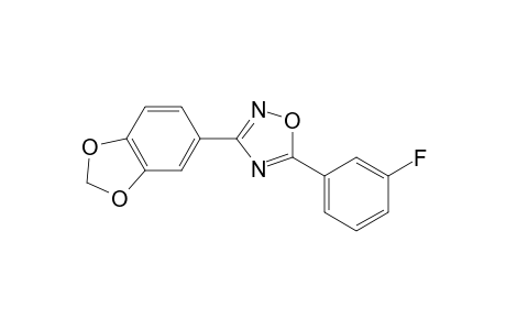 1,2,4-Oxadiazole, 3-(1,3-benzodioxol-5-yl)-5-(3-fluorophenyl)-