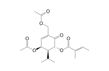 (5S-Acetoxy-3R-tigloxy-7-hydroxy)-(p-menth-6-en-2-one, (S)), ac derivative