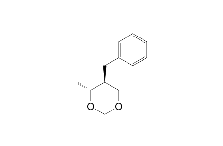 4-METHYL-5-BENZYL-1,3-DIOXANE;MINOR_ISOMER