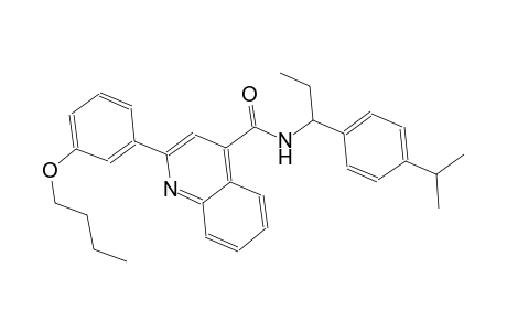 2-(3-butoxyphenyl)-N-[1-(4-isopropylphenyl)propyl]-4-quinolinecarboxamide