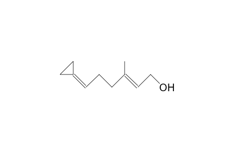 6-Cyclopropylidene-3-methyl-trans-hexen-1-ol