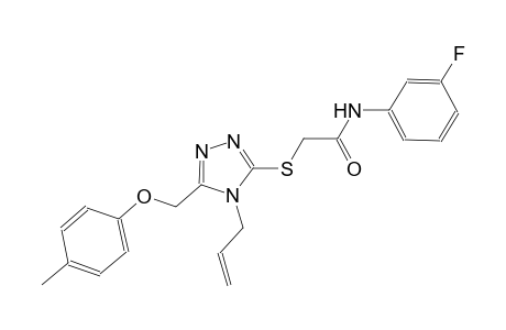 2-({4-allyl-5-[(4-methylphenoxy)methyl]-4H-1,2,4-triazol-3-yl}sulfanyl)-N-(3-fluorophenyl)acetamide