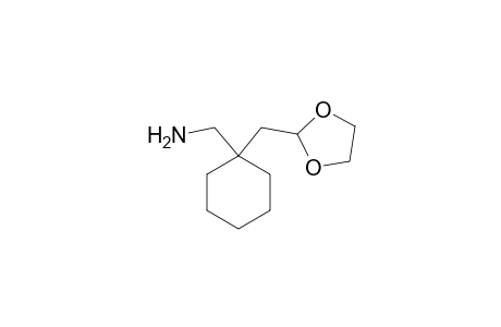 1-aminomethyl-1-(1,3-dioxolan-2-ylmethyl)cyclohexane