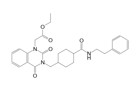 ethyl (2,4-dioxo-3-[(4-{[(2-phenylethyl)amino]carbonyl}cyclohexyl)methyl]-3,4-dihydro-1(2H)-