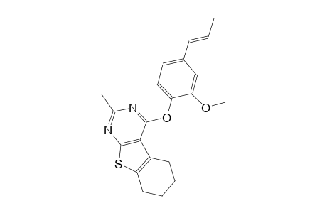 benzo[4,5]thieno[2,3-d]pyrimidine, 5,6,7,8-tetrahydro-4-[2-methoxy-4-[(1E)-1-propenyl]phenoxy]-2-methyl-