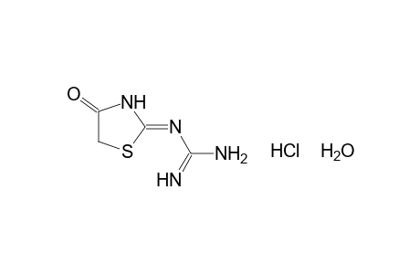 (4-oxo-2-thiazolidinylidene)guanidine, hydrochloride, hydrate