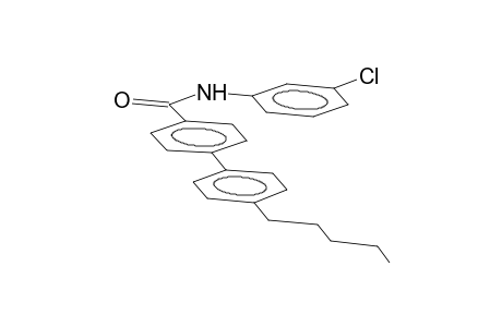 N-(3-chlorophenyl)-4-(4-pentylphenyl)benzamide