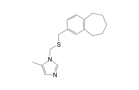1-[(Cycloheptano[c]benzyl)thiomethyl]-5-methyl-1H- imidazole