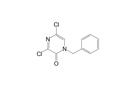 2(1H)-Pyrazinone, 3,5-dichloro-1-(phenylmethyl)-