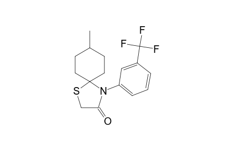 8-Methyl-1-[3-(trifluoromethyl)phenyl]-4-thia-1-azaspiro[4.5]decan-2-one