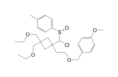 1-{2-{1-[Chloro(p-tolylsulfinyl)methyl]-3,3-bis(ethoxymethyl)cyclobutyl}ethoxymethyl}-p-methoxybenzene