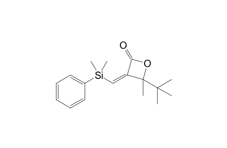 (Z)-4-tert-Butyl-3-[(dimethyl-phenyl-silyl)-methylene]-4-methyloxetan-2-one