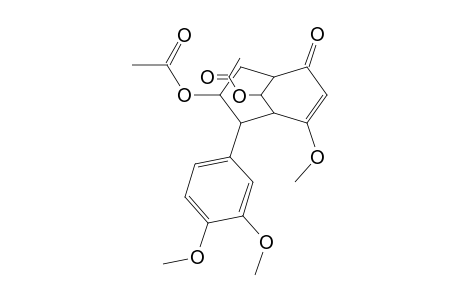 Bicyclo[3.3.1]non-3-en-2-one, 7,9-bis(acetyloxy)-6-(3,4-dimethoxyphenyl)-4-methoxy-, (6-endo,7-exo,9-anti)-