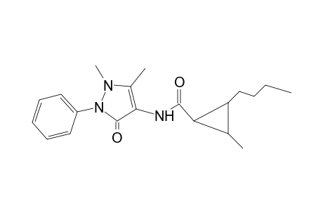 Cyclopropane-1-carboxamide, 2-butyl-3-methyl-N-(1,5-dimethyl-3-oxo-2-phenyl-2,3-dihydro-1H-pyrazol-4-yl)-