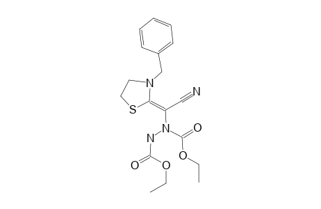 Diethyl N-[(3-benzylthiazolidin-2-ylidene)cyanomethyl]bicarbamate