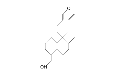 1-(2-Furanyl-ethyl)-2-cis, 3-trans,4a-trimethyl-cis-5-hydroxymethyl-decahydro-naphthalene