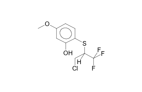 2-(1-TRIFLUOROMETHYL-2-CHLOROETHYLTHIO)-5-METHOXYPHENOL