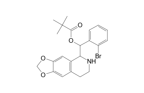 l-2,2-Dimethylpropanesaure-[2-bromo-.alpha.-(1,2,3,4-tetrahydro-6,7-methylenedioxy-1-isochinolinyl)benzyl]ester