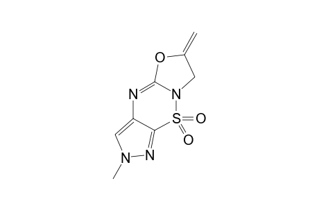 2-METHYL-6-METHYLENE-6,7-DIHYDRO-2H-OXAZOLO-[3,2-B]-PYRAZOLO-[4,3-E]-[1,2,4]-THIADIAZINE-9,9-DIOXIDE