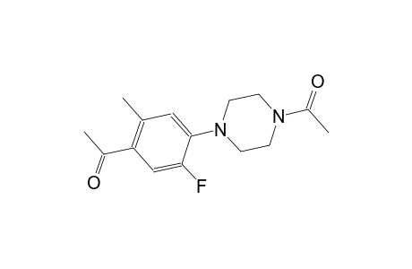 1-[4-(4-acetyl-1-piperazinyl)-5-fluoro-2-methylphenyl]ethanone