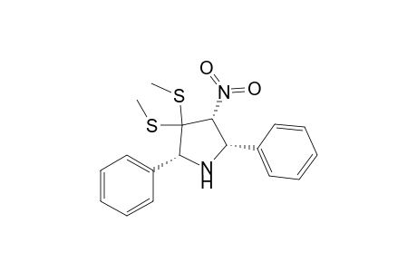 (2R,4R,5S)-3,3-bis(methylsulfanyl)-4-nitro-2,5-diphenyl-pyrrolidine